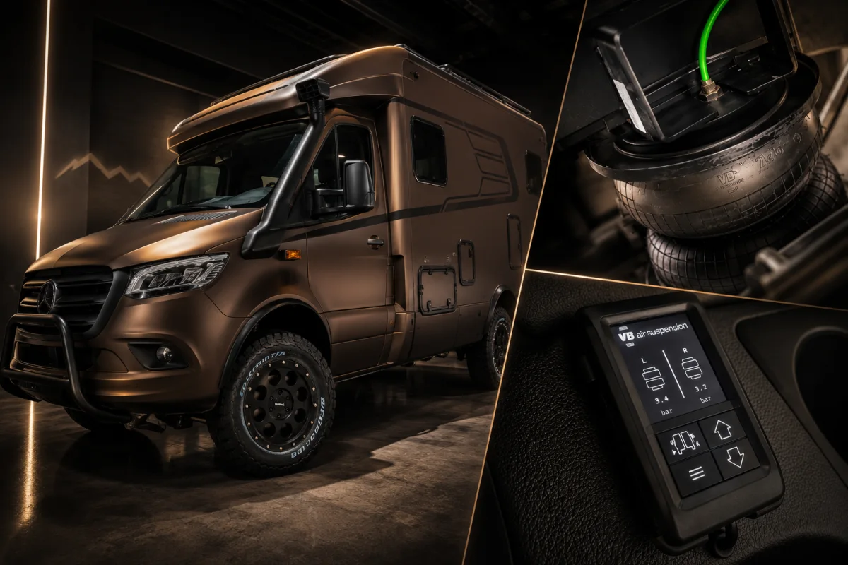 Fahrwerk & Performance – Offroad-Wohnmobil mit Luftfahrwerk und VB-Bedienteil