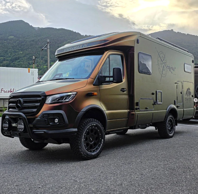 Premium-Folierung an einem Wohnmobil